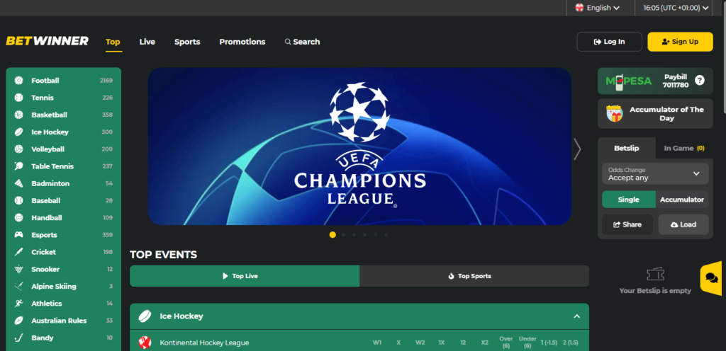 betwinner casino tanzania