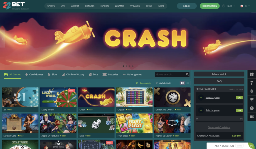22bet casino bonus code tanzania casino games